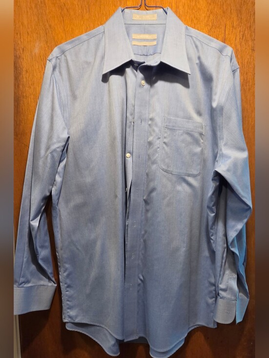 Nordstrom Other - Nordstrom Light Blue Dress Wrinkle Free 100% Cotton Shirt Sz17/35 NWOT